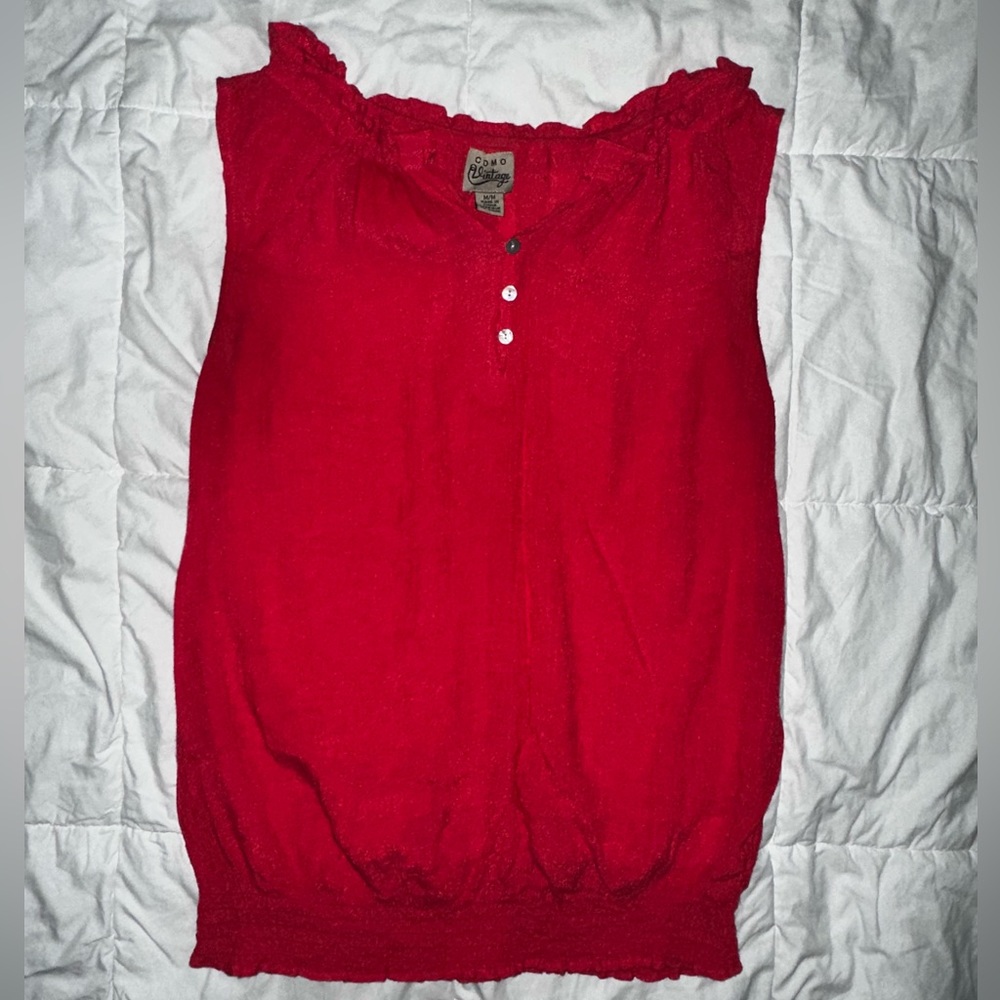 Como Vintage Sleeveless Blouse